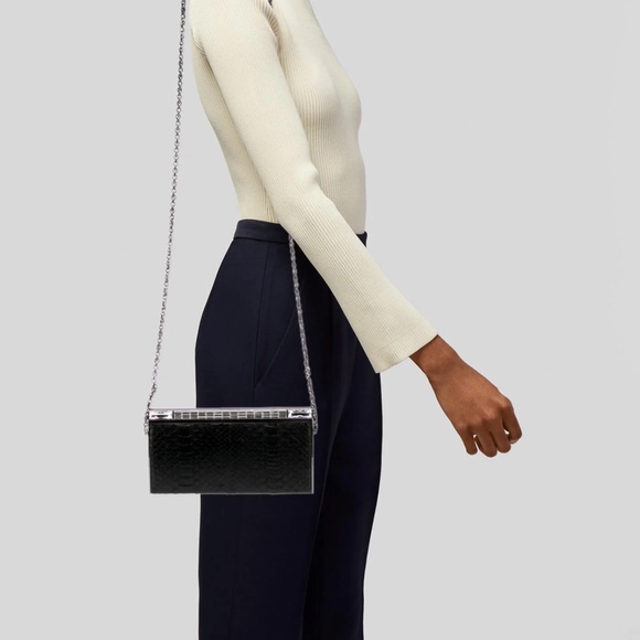 CHANEL Python Evening Frame Bag Women's Handbags - Picture 2 of 6